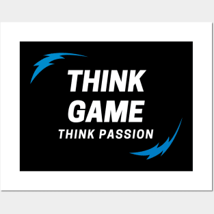 Think Game Think Passion Gamer Posters and Art